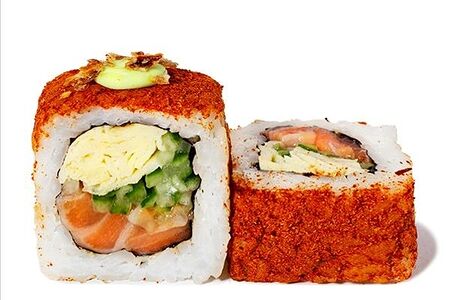 Пряный ролл с лососем