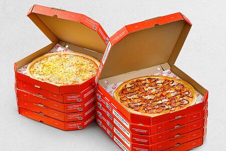 Десять больших пицц