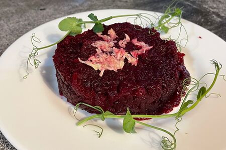 Свекла с чесноком 