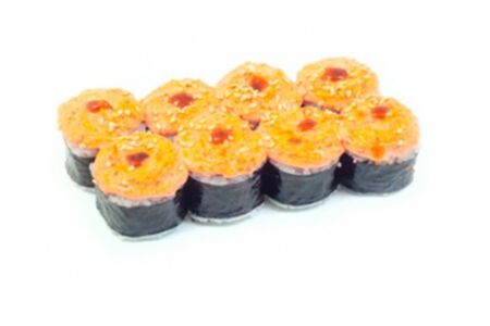 Запеченный с окунем и креветкой