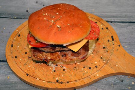 Квадратный Чикен Чизбургер Дабл