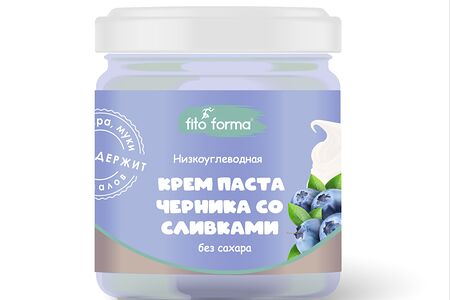 Низкоуглеводная крем-паста Черника со сливками Fito Forma