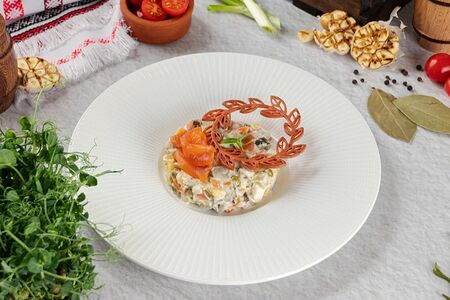 Оливье по-рыбацки