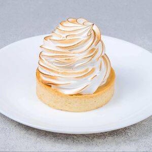 Тарт с белковым кремом и цитрусовым курдом