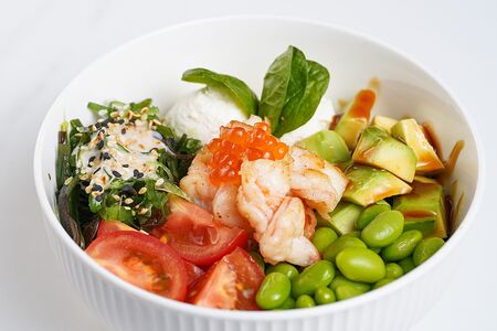 Поке с тигровой креветкой