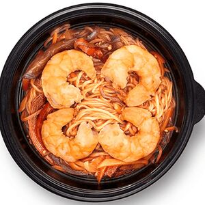 Лапша удон с креветками