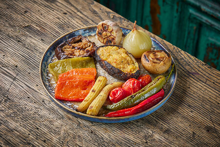 Запеченные овощи по грузински