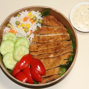 Խրթխրթան հավով բոուլ Ֆուդ & Մուդ