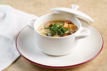 Жаркое из свинины с лесными грибами