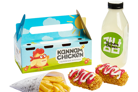 Кидс комбо корн-доги и фри