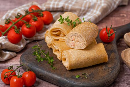 Блинчики с ветчиной и сыром 4 шт.