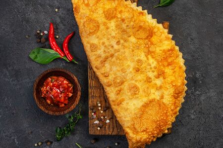 Чебурек с говядиной и свининой 