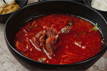 Борщ кубанский с говядиной