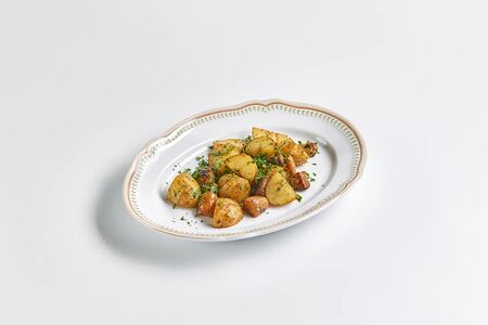 Картофель черри с белыми грибами