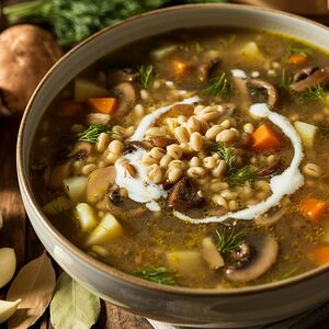 Похлебка из белых грибов