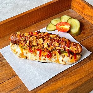 Хот-дог с говядиной