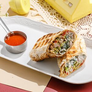 Шаверма с цыпленком на гриле