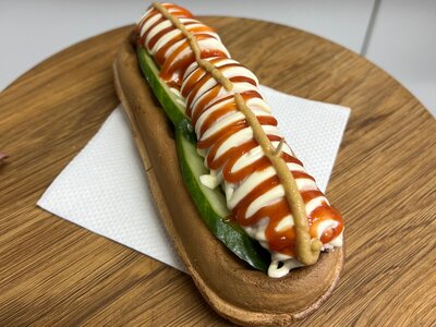 Лодочка с сосиской 