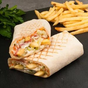 Шаурма без мяса с картофелем фри