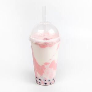 Чай латте-клубника