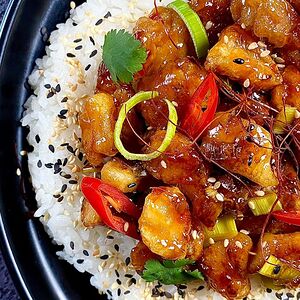 Курица по азиатски с рисом