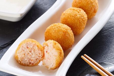 Японские хрустящие шарики Кани Муни