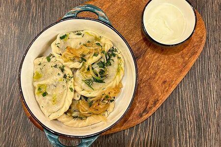 Вареники с картофелем и грибами