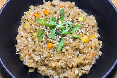 Тяхан с овощами в соусе терияки