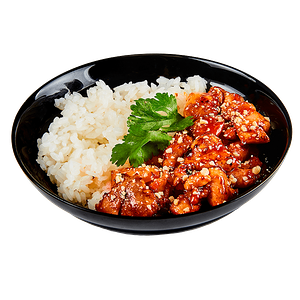 Сеульская курочка с ананасом и рисом