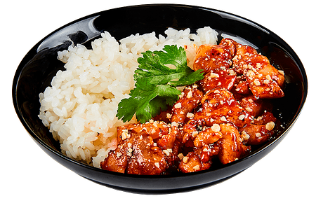 Сеульская курочка с ананасом и рисом