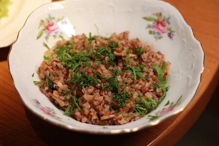 Гречка с грибами 