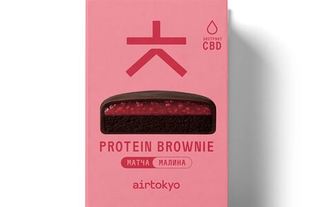 Протеиновый брауни Матча-Малина с Cbd