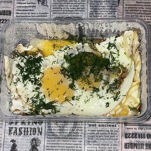 Яичница с луком