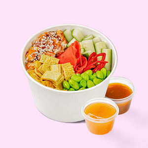 Поке с угрём и 2 соуса