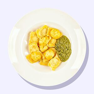 Равиоли с лососем