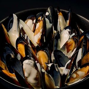 Мидии в соусе Блю Чиз