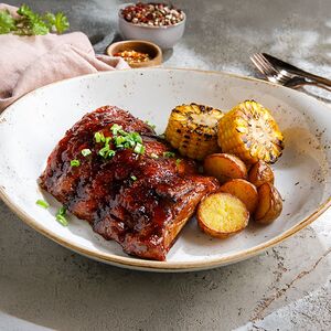 Свиные рёбра в сладко-пряной глазури