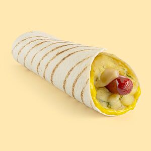 Патата с сосиской и Голландским сыром