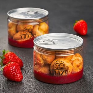 Банкейк Профитроли с клубничным соусом 