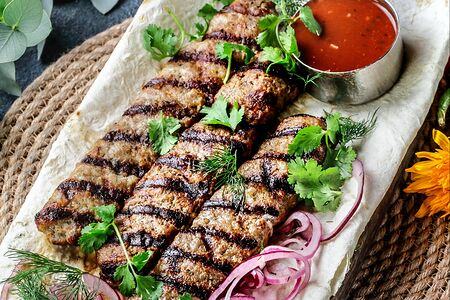 Кебаб из баранины на углях