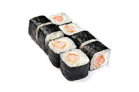 Ролл с тигровой креветкой