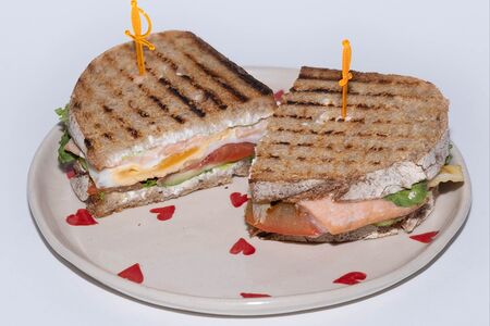 Сэндвич с лососем