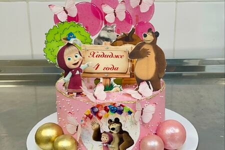 Торт Маша и медведь