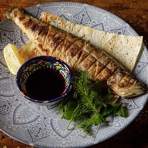 Форель на углях