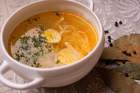 Лапша куриная домашняя