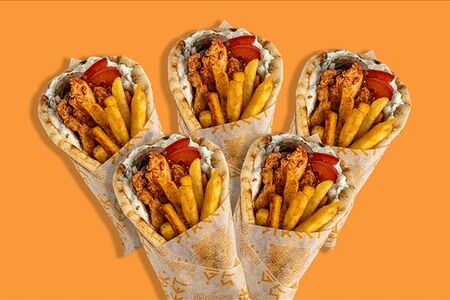 5 Гиросов с курицей спайси