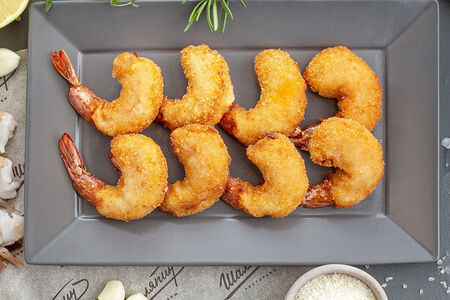 Креветки тигровые в сухарях панко