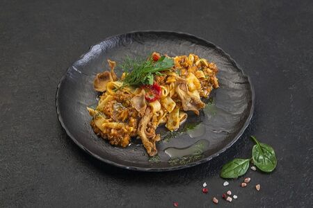 Паста с грибным рагу