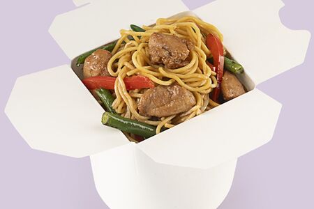 Яичная лапша с курицей