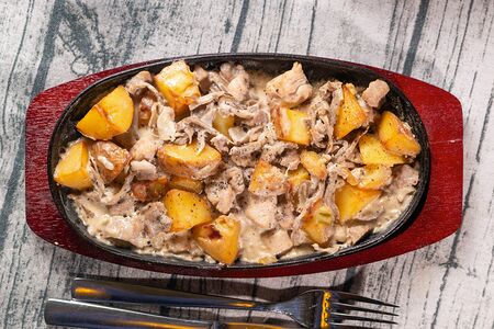 Мясная сковорода